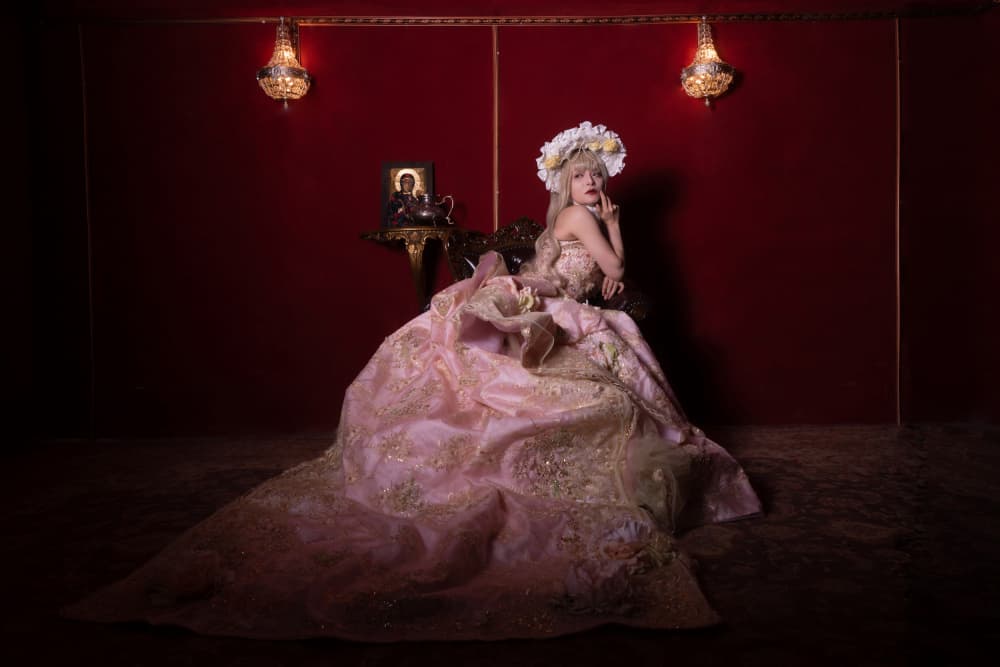 Opulent Pink Gown by Taketoshi Onodera — canvas wall art