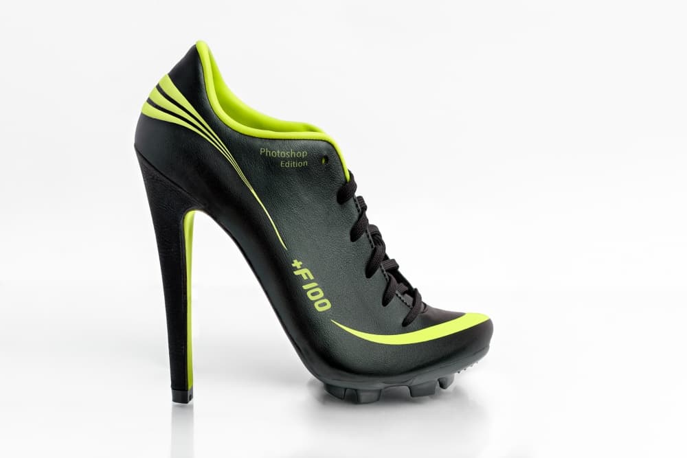 Soccer Cleat High Heel by Jesús M. García — canvas wall art