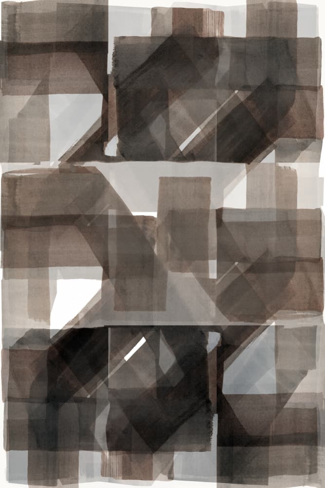 Muted Geometric Blocks by cartissi — canvas wall art