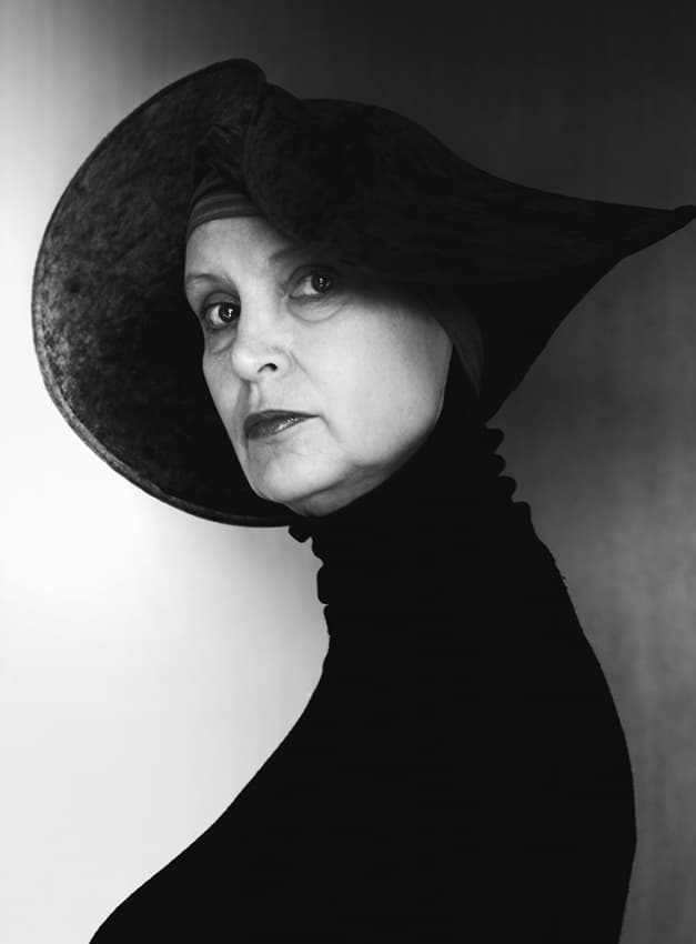 Dramatic Hat Portrait by Angelika Martha Himburg — canvas wall art