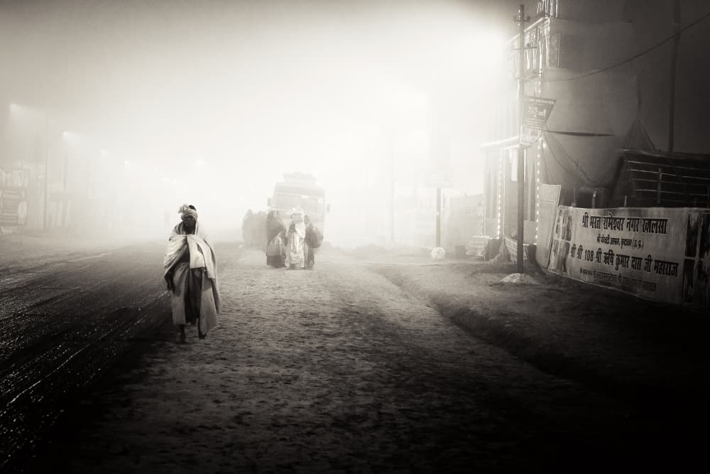 Misty Road Traveler by Gloria Staffa — canvas wall art