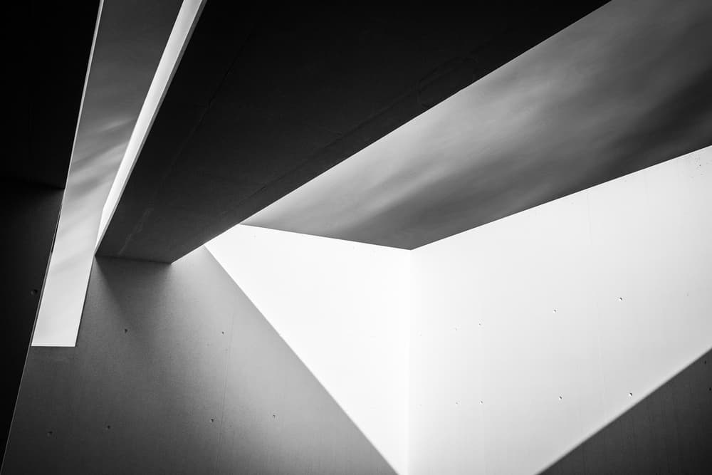 Geometric Light and Shadow by Luc Vangindertael (laGrange) — canvas wall art