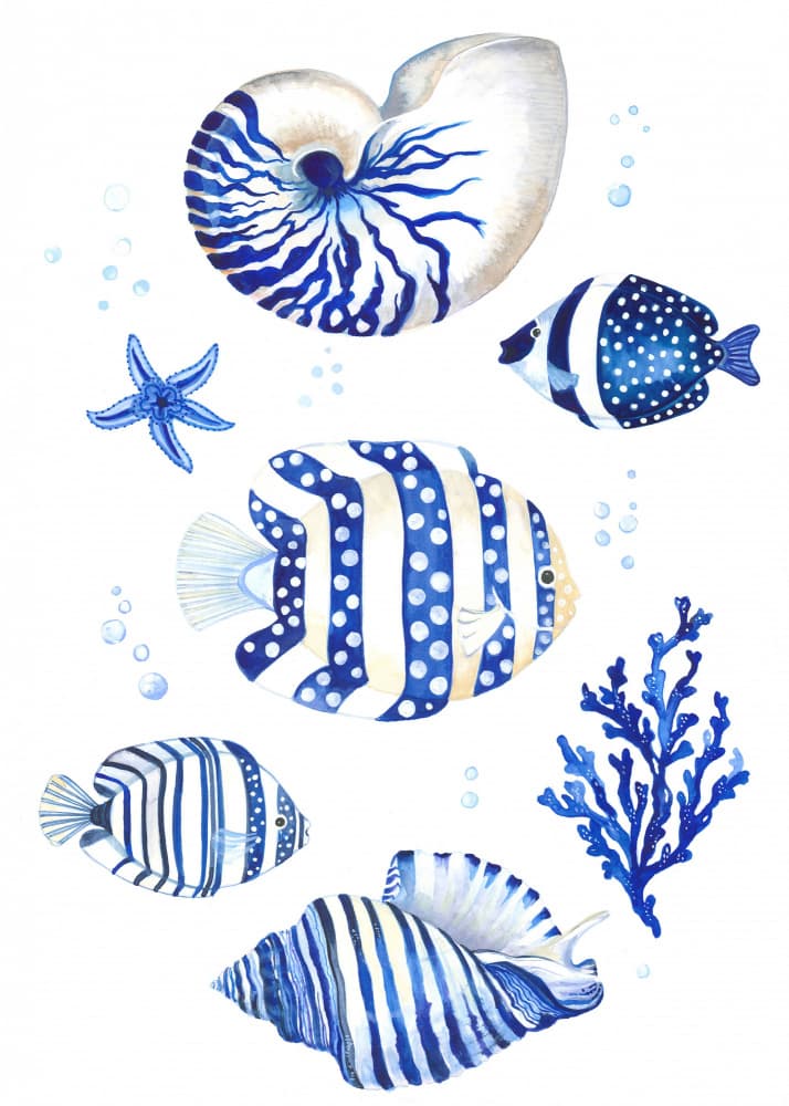 Inspired by the Tranquil Beauty of the Ocean by Isabelle Brent — canvas wall art