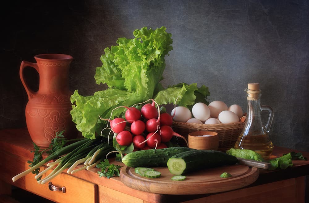 Fresh Harvest Still Life by Tatyana Skorokhod — canvas wall art