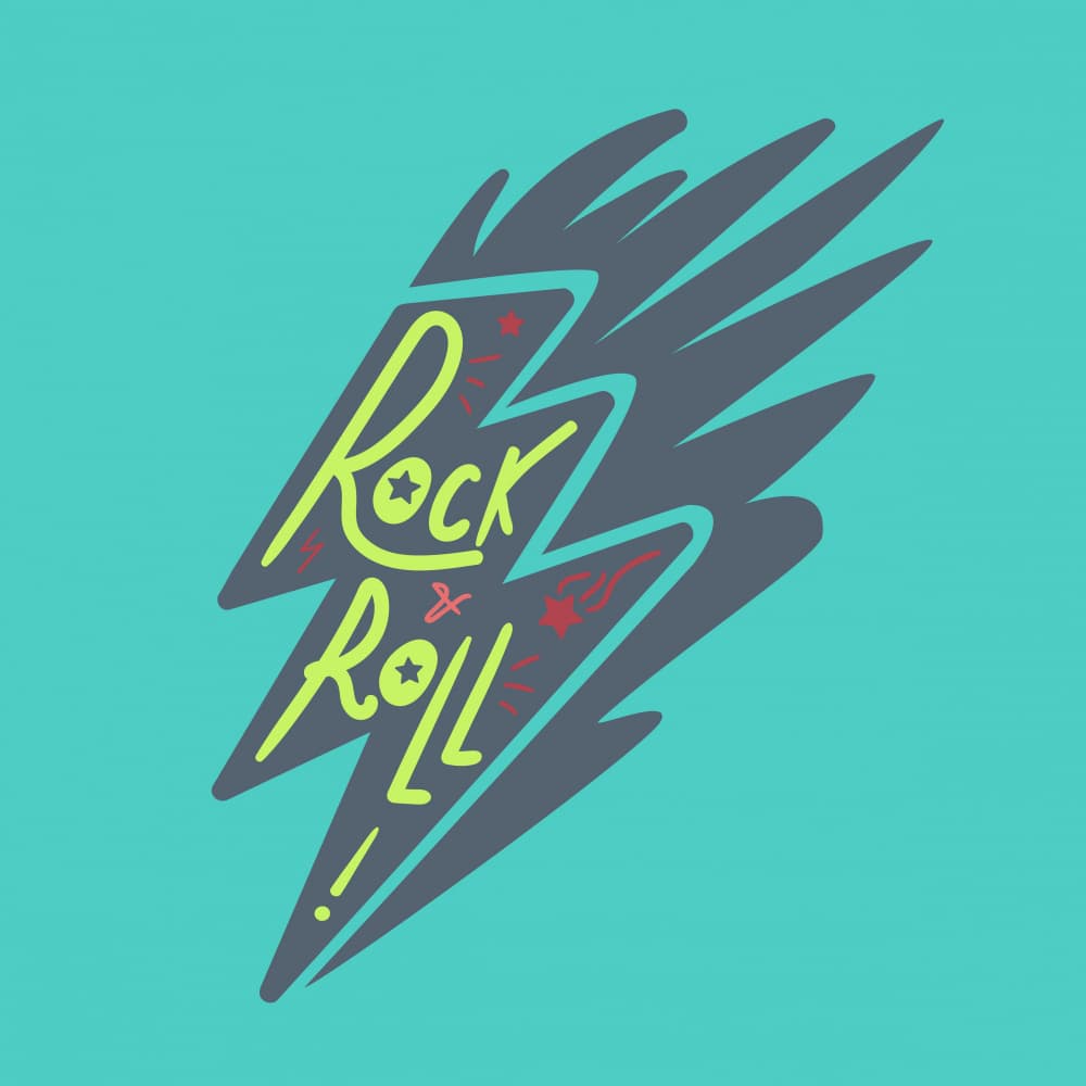 Electric Rock and Roll by Marika Barsrsind — canvas wall art