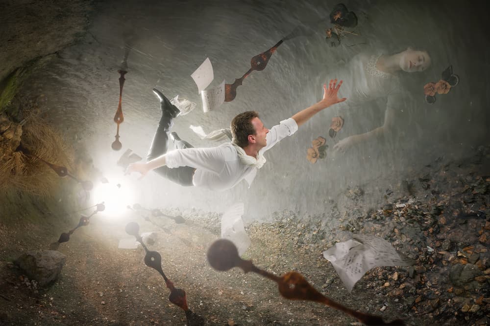 Falling Through Time by Christophe Kiciak — canvas wall art