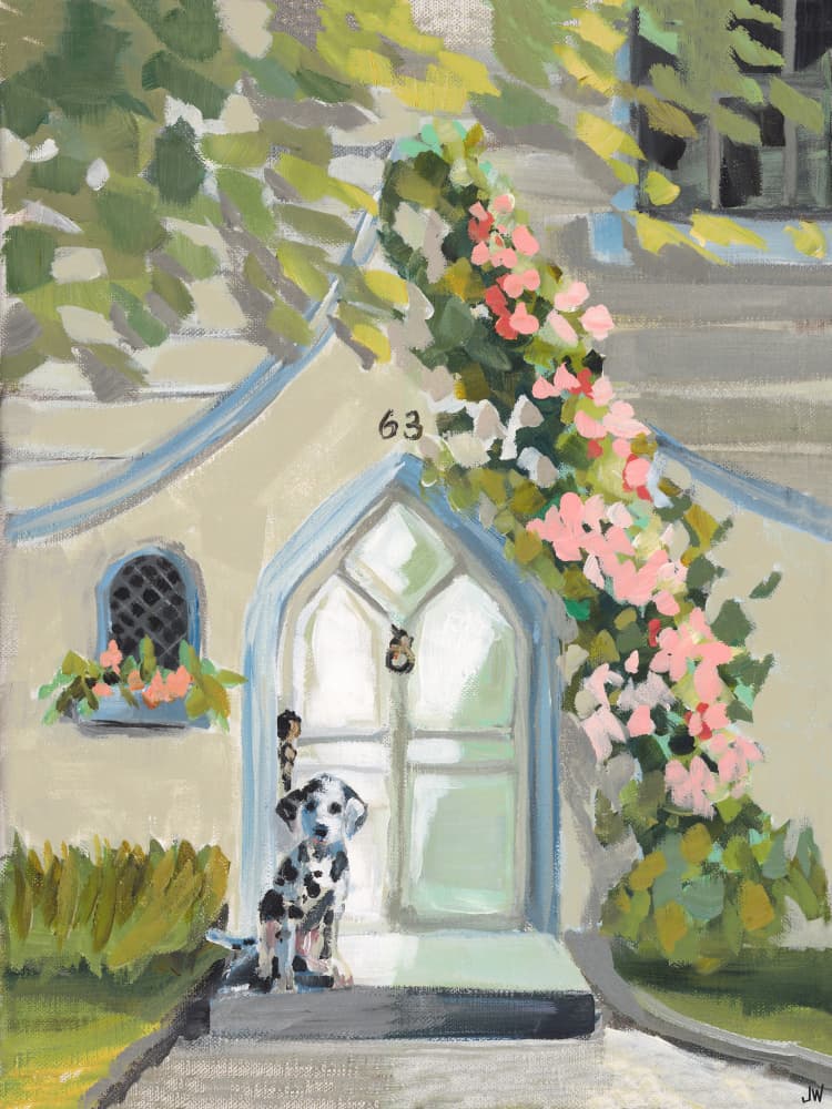 White Door by Jenny Westenhofer — canvas wall art
