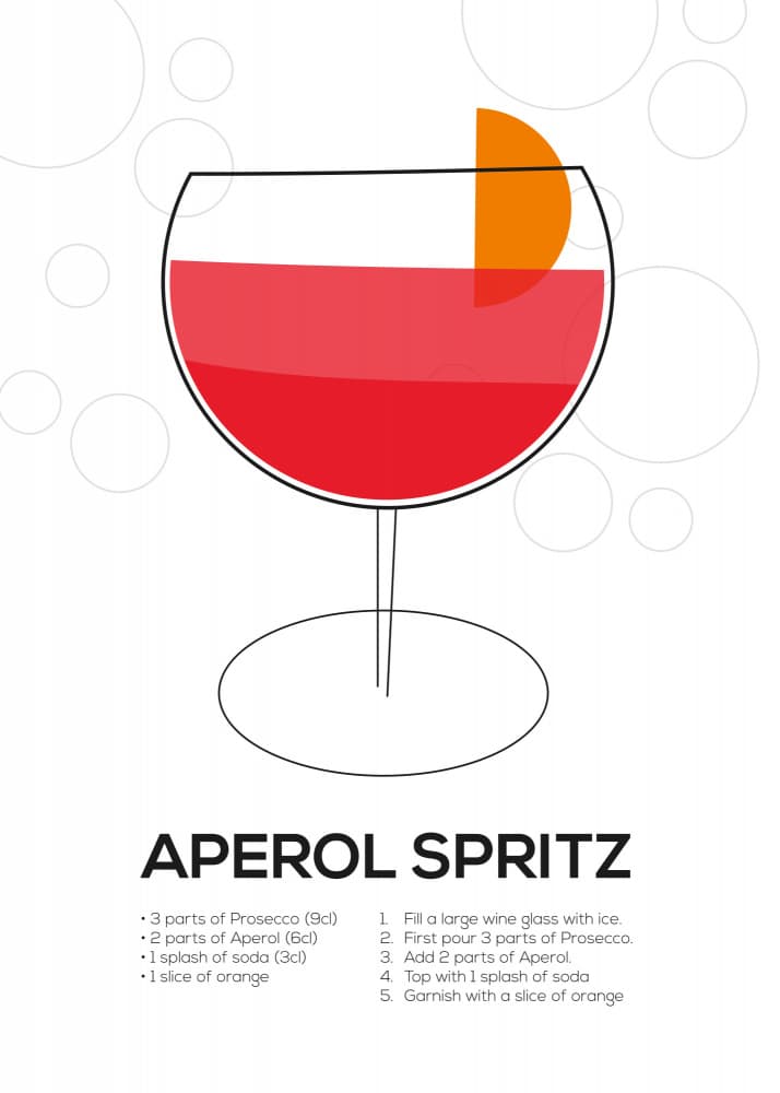 Vibrant Aperol Spritz by Andreas Magnusson — canvas wall art