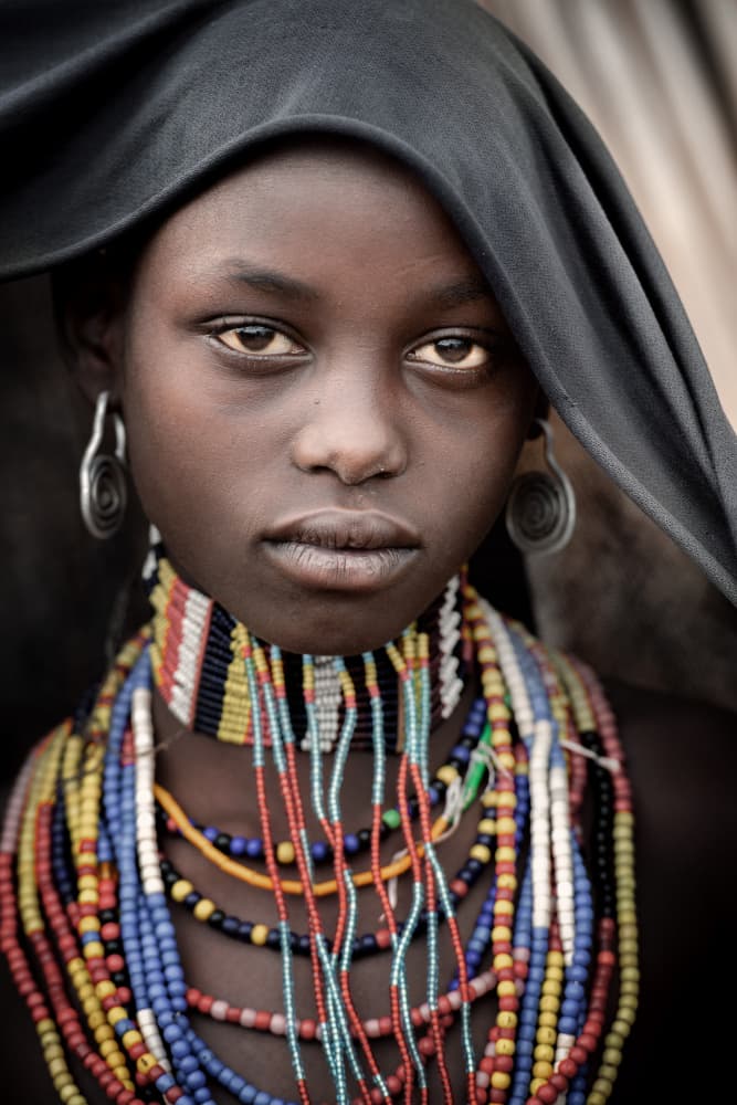 African Girl Portrait by Trevor Cole — canvas wall art