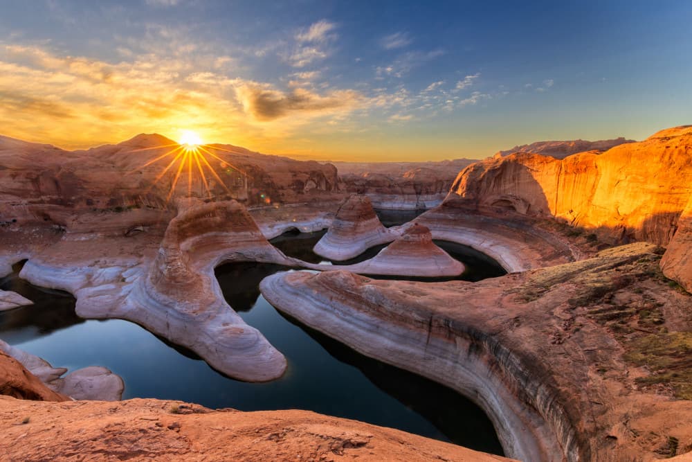 Golden Canyon Sunset by James Bian — canvas wall art