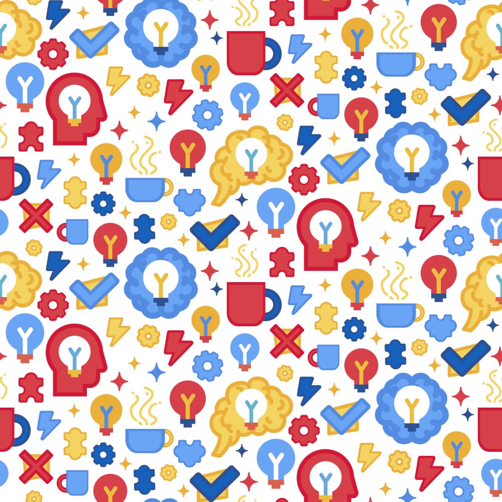 Creative Ideas Pattern by Marika Barsrsind — canvas wall art