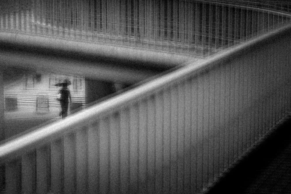 Solitary Walkway Figure by HISASHI ISHIKAWA — canvas wall art