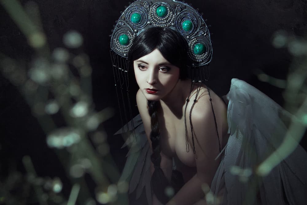Dark Forest Angel by Angelina Goncharova — canvas wall art