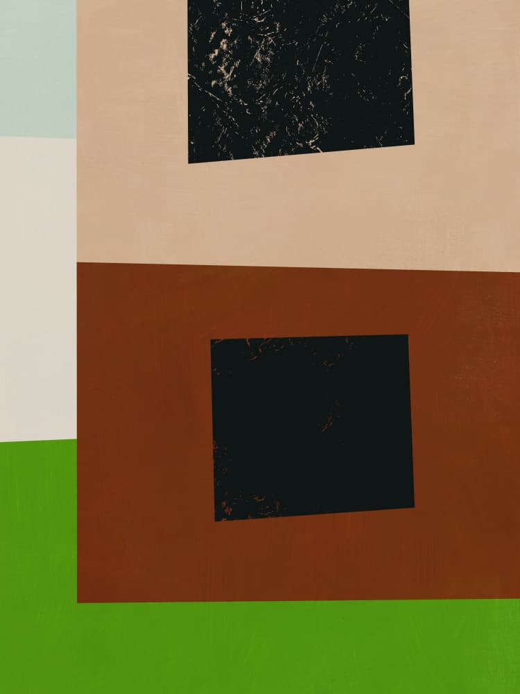 Earthy Textured Geometry by Little Dean — canvas wall art