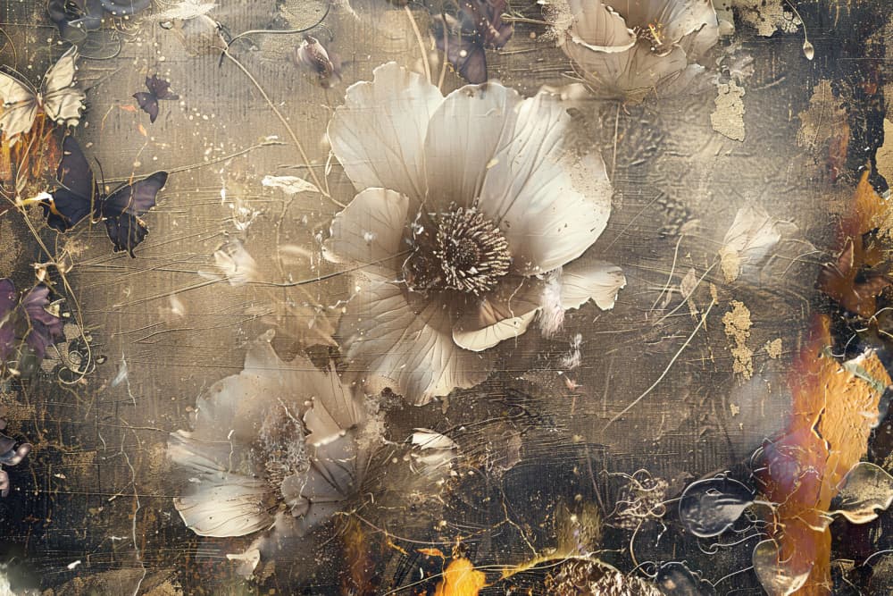 Dark Botanical Elegance by Rafal Kulik — canvas wall art