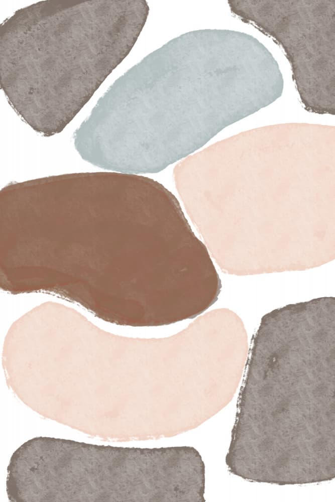 Muted Organic Shapes by Nilesh Kulkarni — canvas wall art