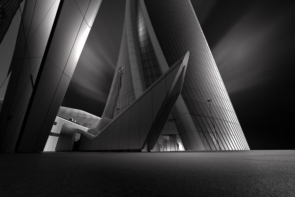 Modern Urban Geometry by Domenico Petrocca — canvas wall art