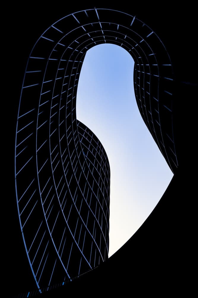 Modern Architectural Curves by Linda Wride — canvas wall art
