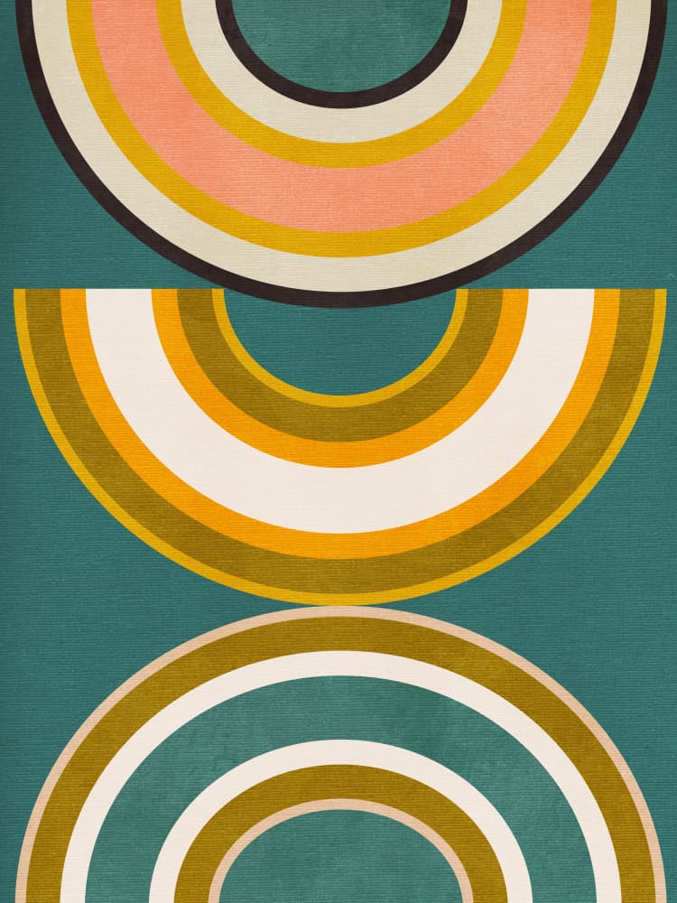Rainbow Suns 5 Kopie by Ana Rut Bre — canvas wall art