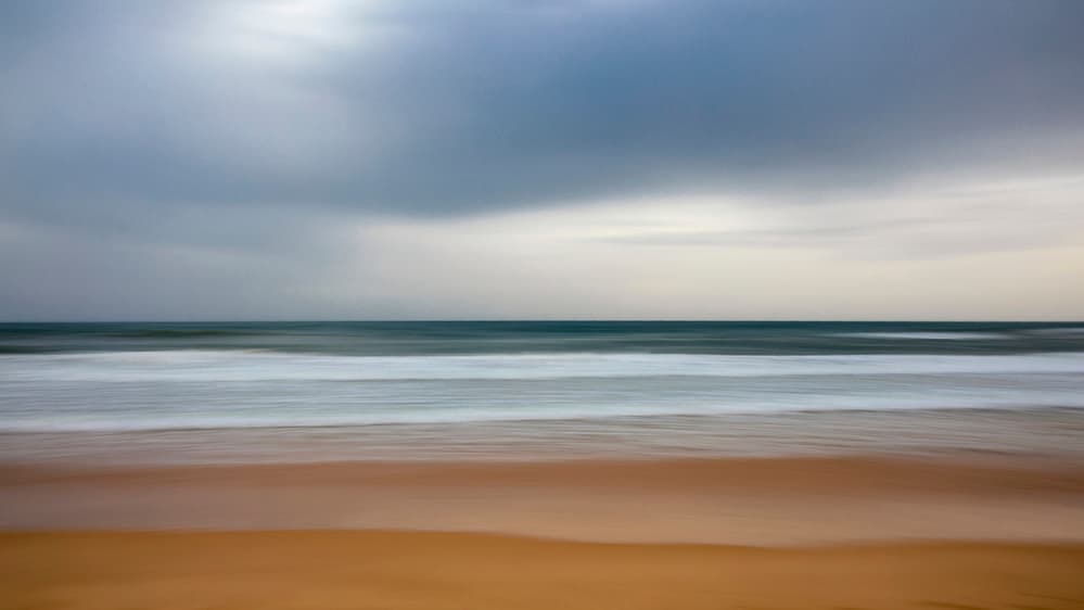Blurred Coastal Horizon by Benjamine Hullot Scalvenzi — canvas wall art