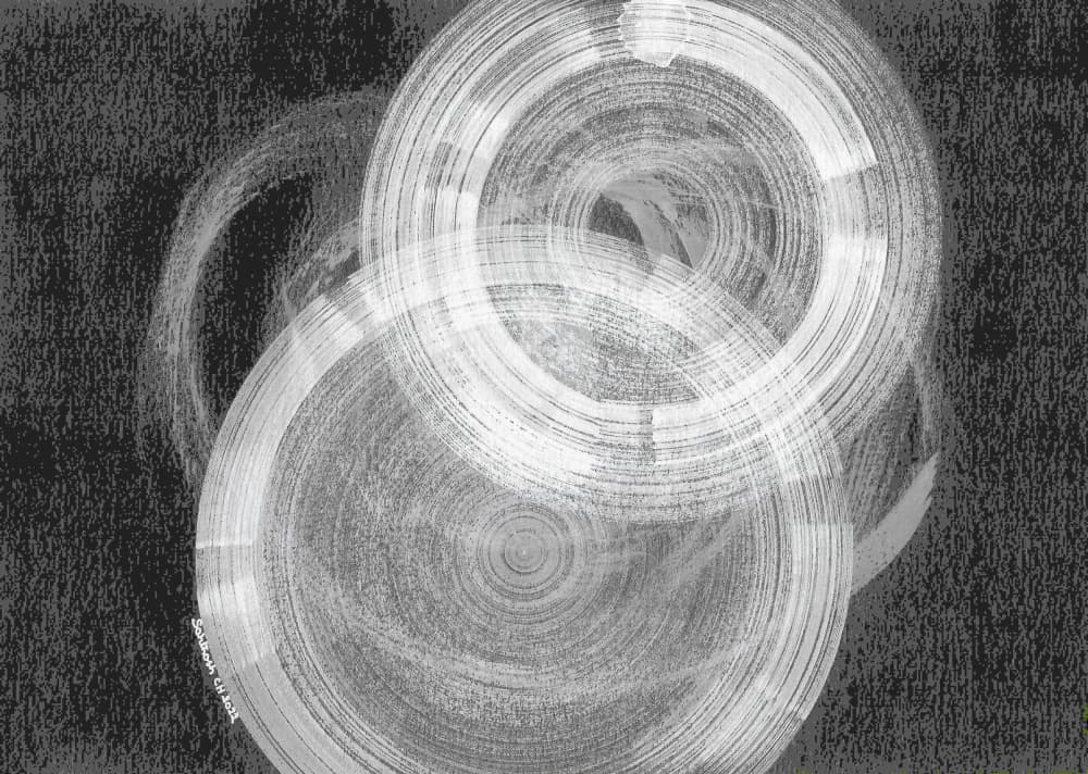 Dynamic Concentric Circles by Santhosh ch — canvas wall art