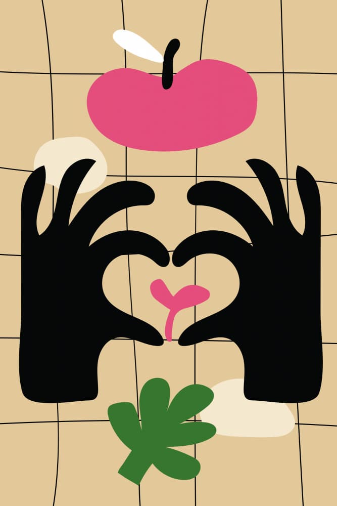 Heart Hands Growth by jay stanley — canvas wall art