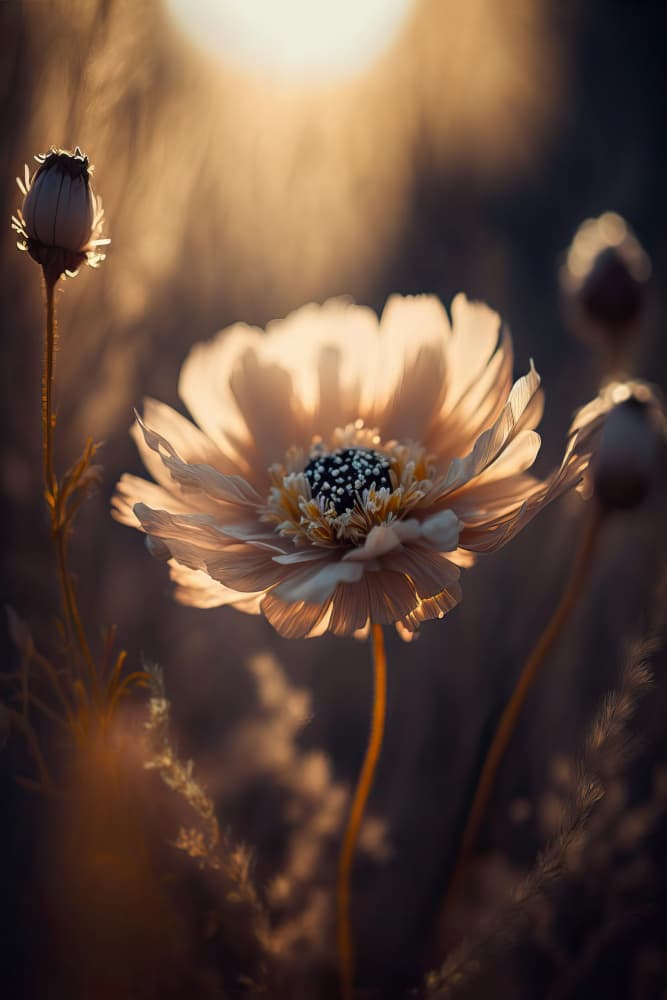 Sunlit Blossom by Treechild — canvas wall art