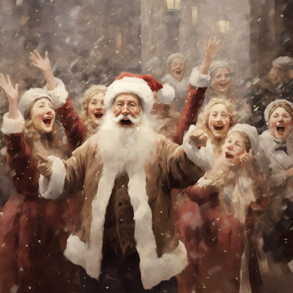 Holiday Cheer by Emel Tunaboylu — canvas wall art