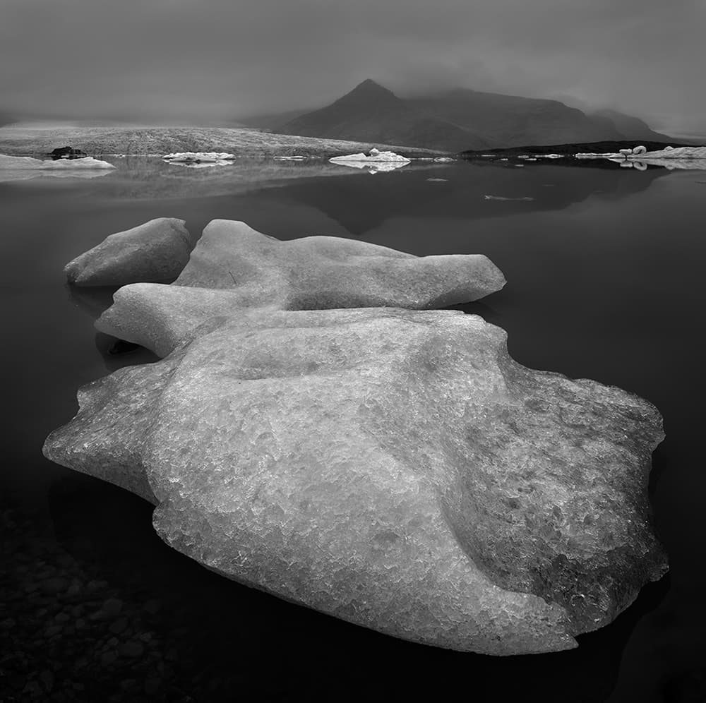 Frozen Lagoon Icebergs by Shenshen Dou — canvas wall art