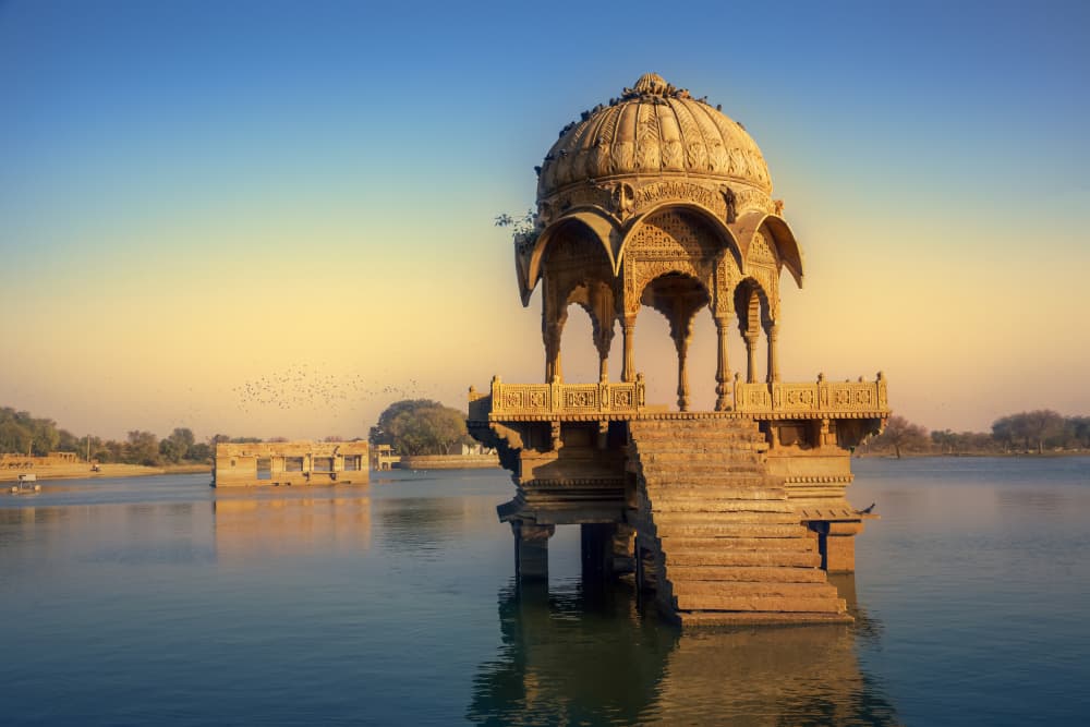 Jaisalmer Water Temple by Istvan Kadar — canvas wall art