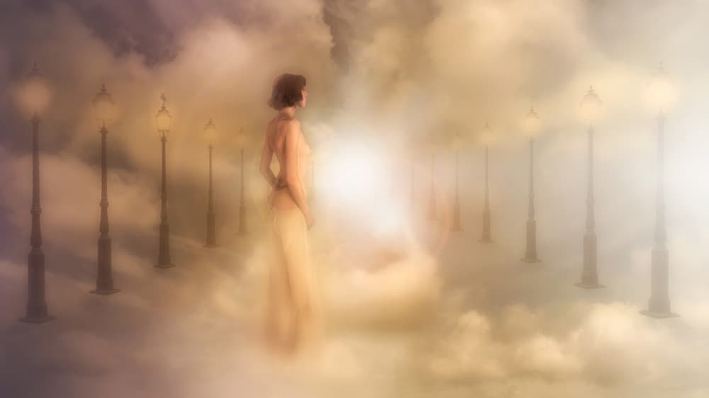 Woman on Ethereal Path by Harry Bünger — canvas wall art