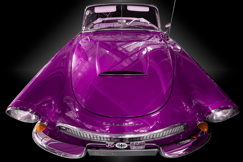 Striking Purple Custom Car by Roland Weber — canvas wall art
