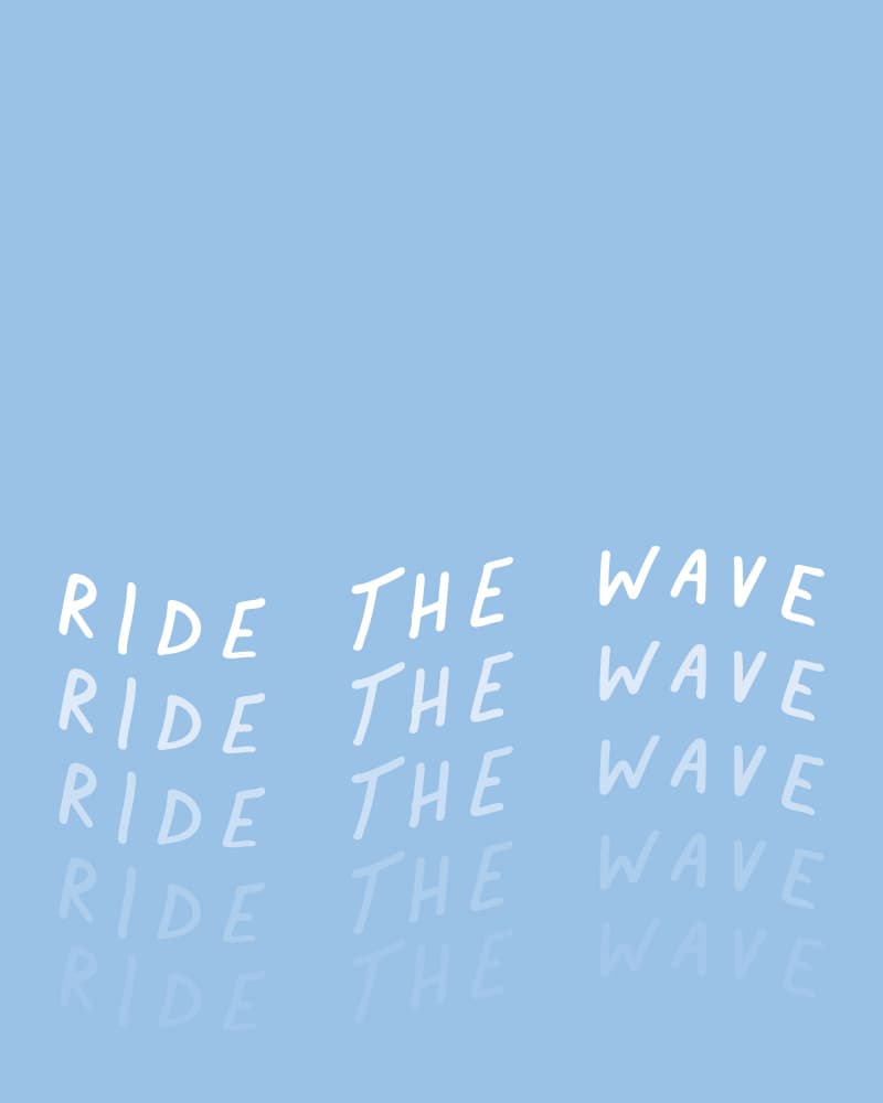 Ride The Blue Wave by KsanaKalpa — canvas wall art