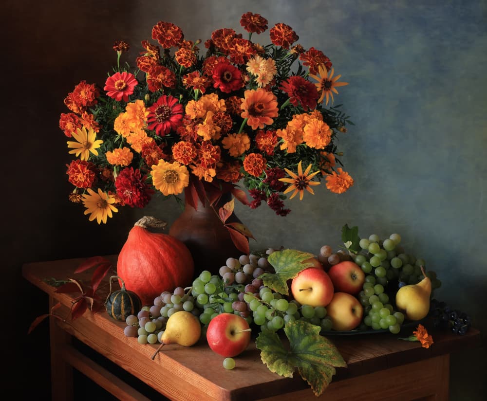 Autumn Harvest Still Life by Tatyana Skorokhod — canvas wall art
