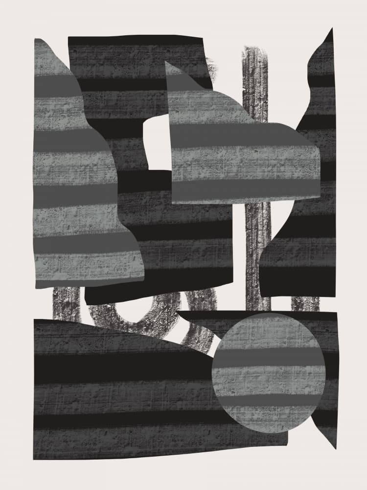Bold Abstract Shapes by Little Dean — canvas wall art