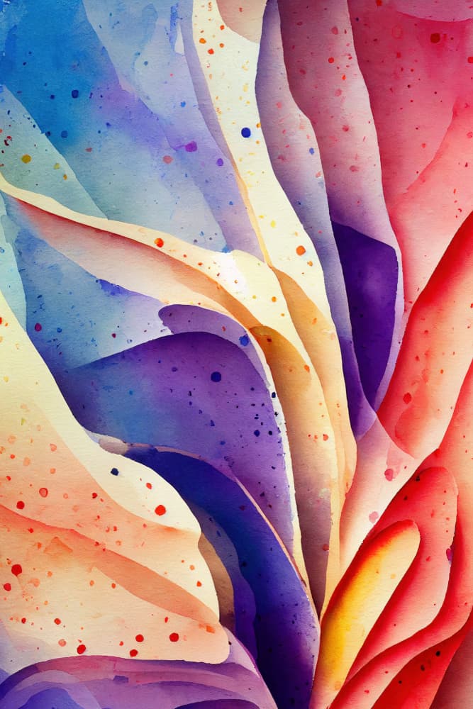 Vibrant Fluid Abstract by Mauro — canvas wall art