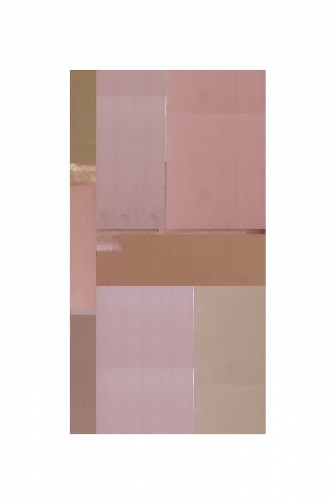 Soft Blush Geometric Abstract by cartissi — canvas wall art