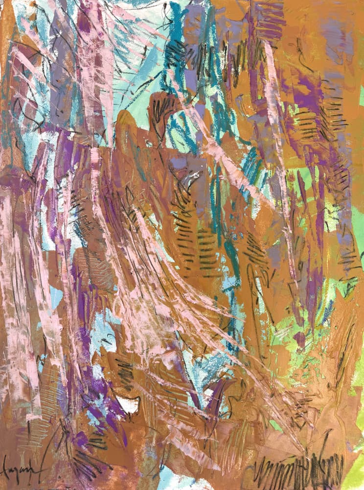 Vibrant Abstract Flow by Dorothy Fagan — canvas wall art