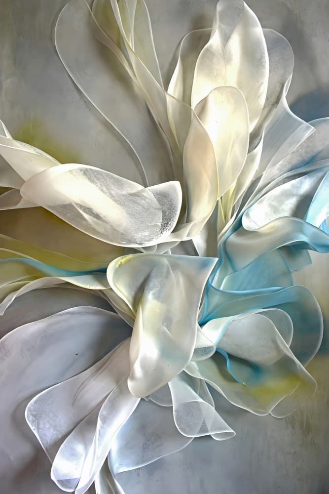 Flowing Ethereal Fabric by Miguel Bruzual — canvas wall art