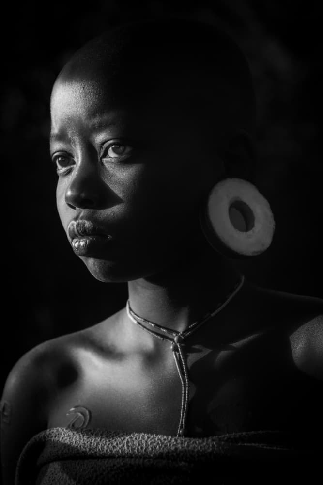 Young Tribal Gaze by Trevor Cole — canvas wall art