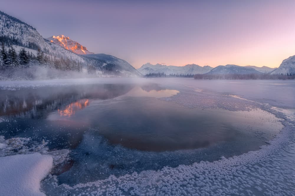 Golden Winter Morning by Dennis Zhang — canvas wall art