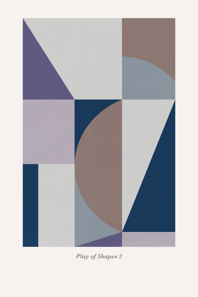 Play of Shapes 2 by Mareike Böhmer — canvas wall art