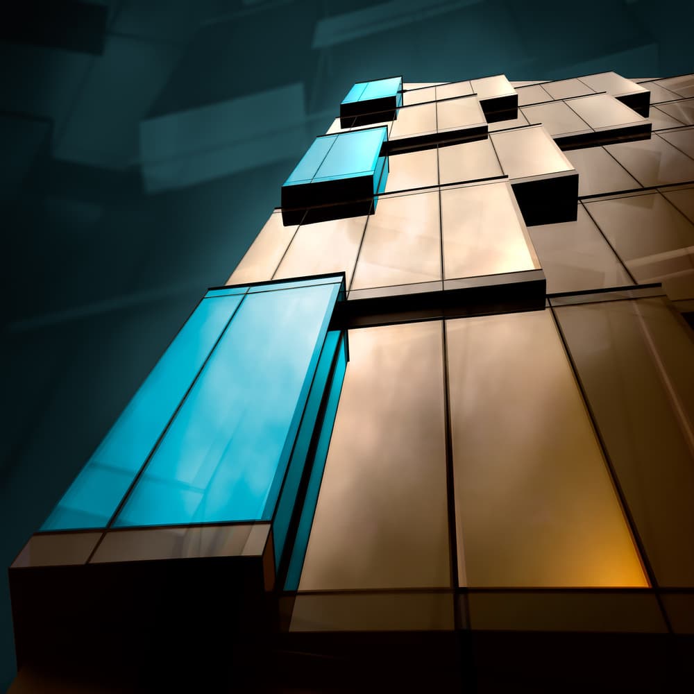 Abstract Glass Architecture by Marc Huybrighs — canvas wall art