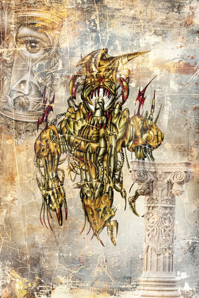 Steampunk Time Creature by Rafal Kulik — canvas wall art