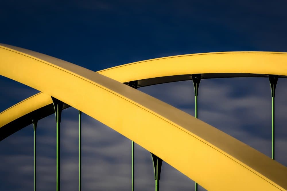 Yellow Arch Bridge by Stephan Rückert — canvas wall art