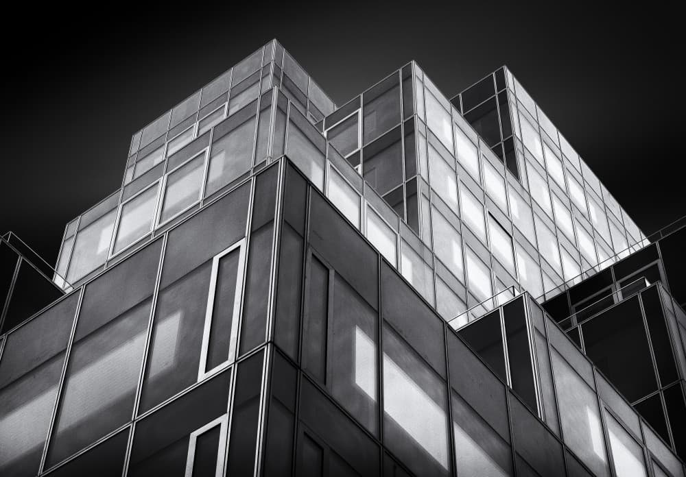 Modern Urban Geometry by Jef Van den Houte — canvas wall art