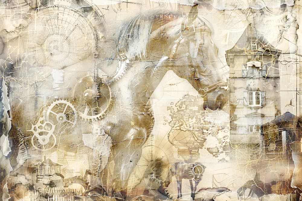Antique Mechanical Horse by Rafal Kulik — canvas wall art