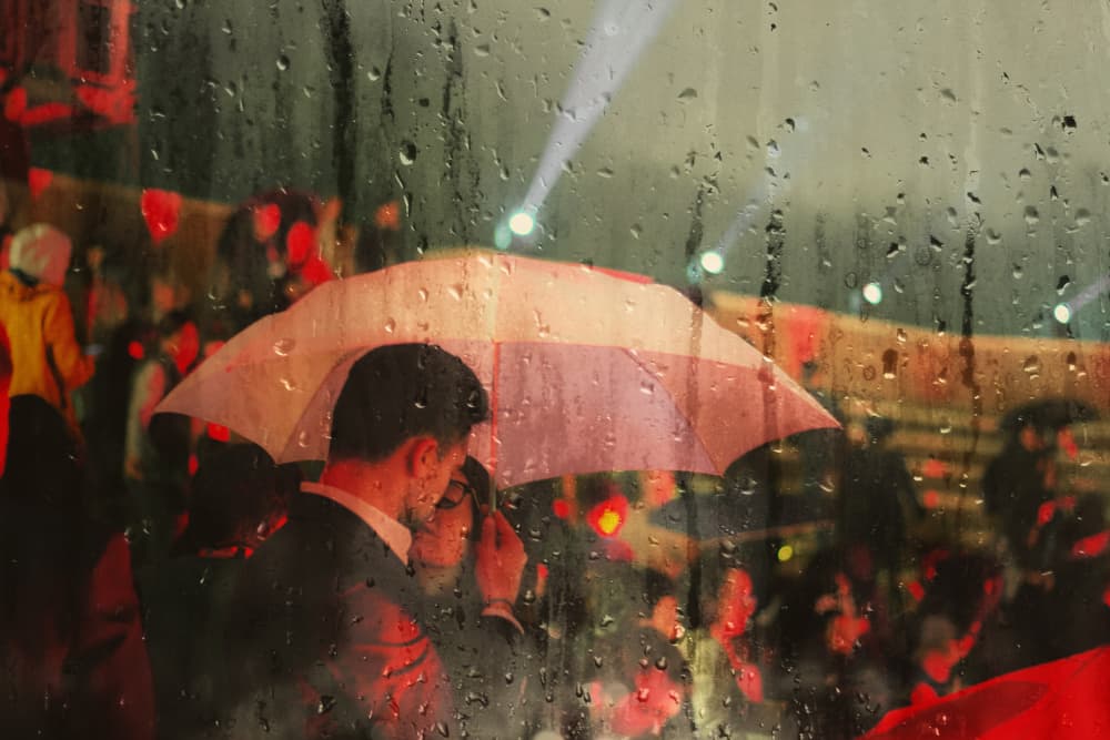 Romantic Rainy Night by Alessio Trerotoli — canvas wall art