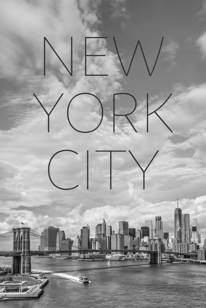 New York City Skyline by Melanie Viola — canvas wall art