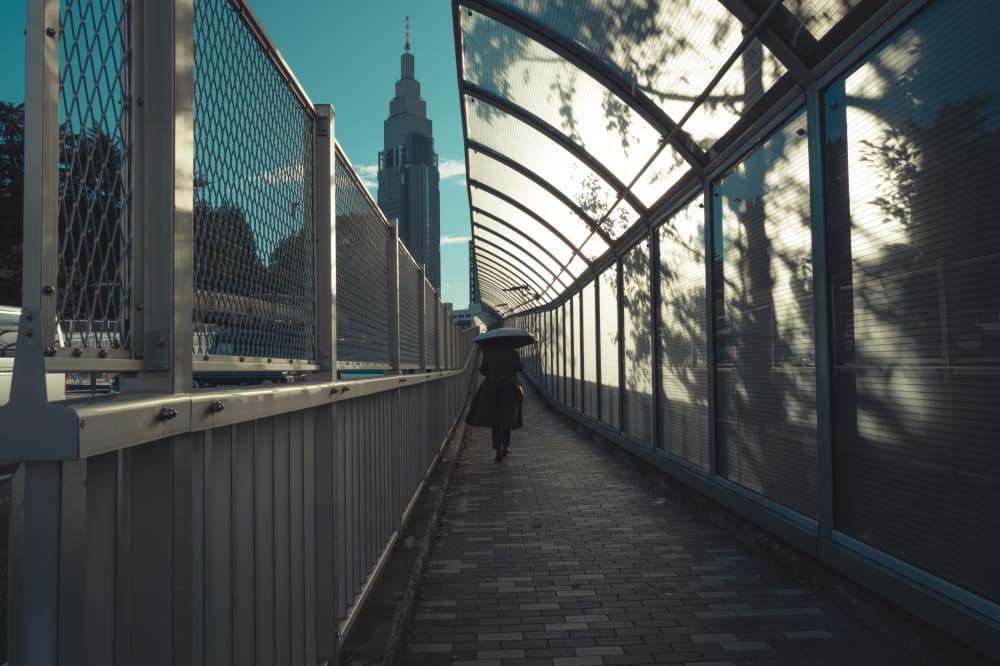 Tokyo Umbrella Walk by Kaku Tanaka — canvas wall art